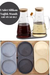 1 Adet Silikon 2 Bölmeli Yağdanlık Standı