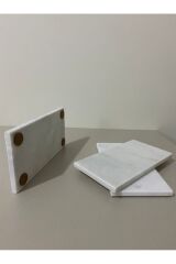 Doğal Mermer Yağdanlık Altlığı Sabunluk Sirkelik Stand 21x12 cm(Kaydırmaz taban)