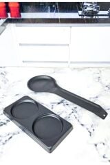 2'li metal kirli kaşık altlığı ve losyon/yagdanlık/sabunluk stand altlığı